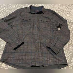 Johnston & Murphy Men’s Plaid Flannel Shirt-Jacket XL